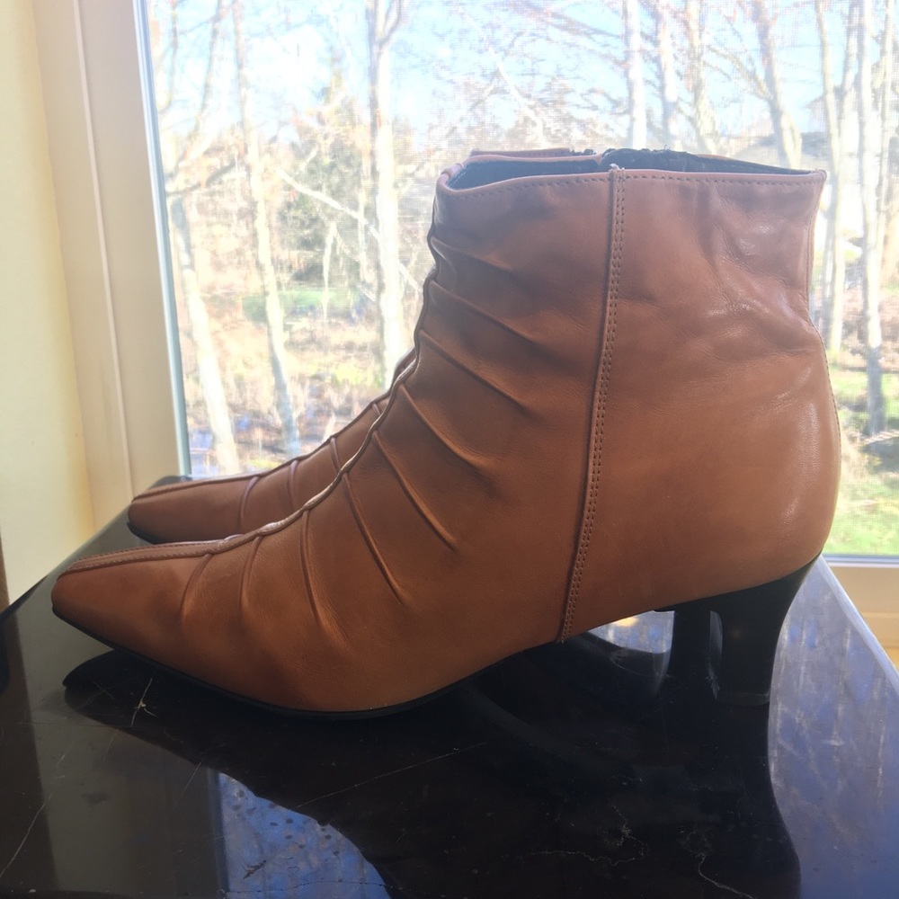 👢👢Chic leather boots - camel - size 7 ❤️